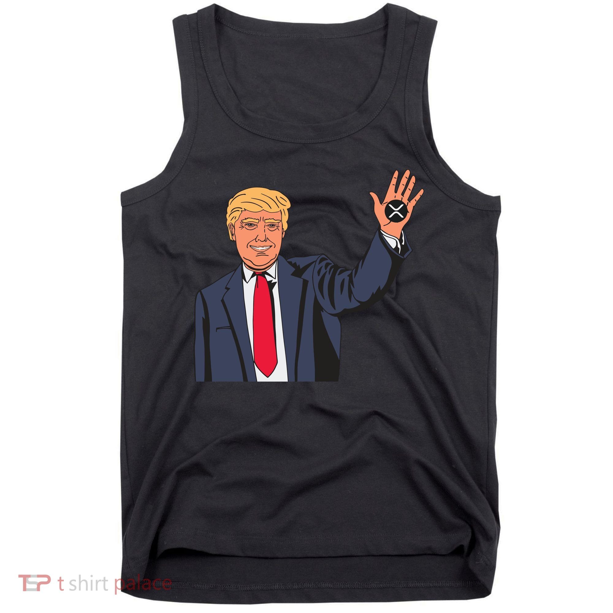 Zach Rector Wearing Trump Xrp Tank Top