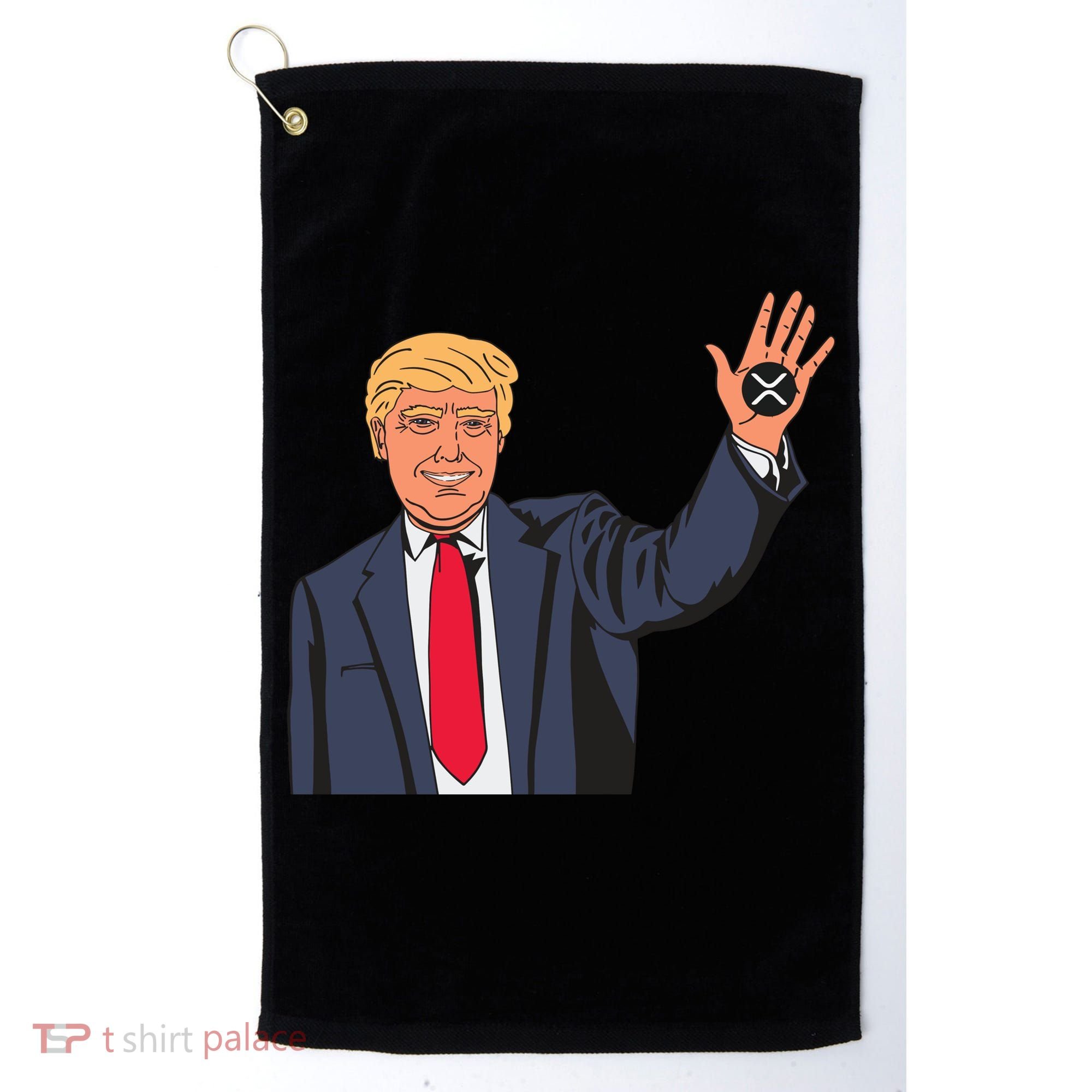 Zach Rector Wearing Trump Xrp Golf Towel