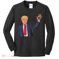 Zach Rector Wearing Trump Xrp Kids Long Sleeve Shirt thumb 0
