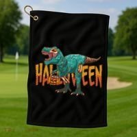 Zombie Rex Golf Towel thumb 1