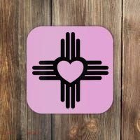Zia Symbol Heart I Love New Mexico Coaster thumb 0