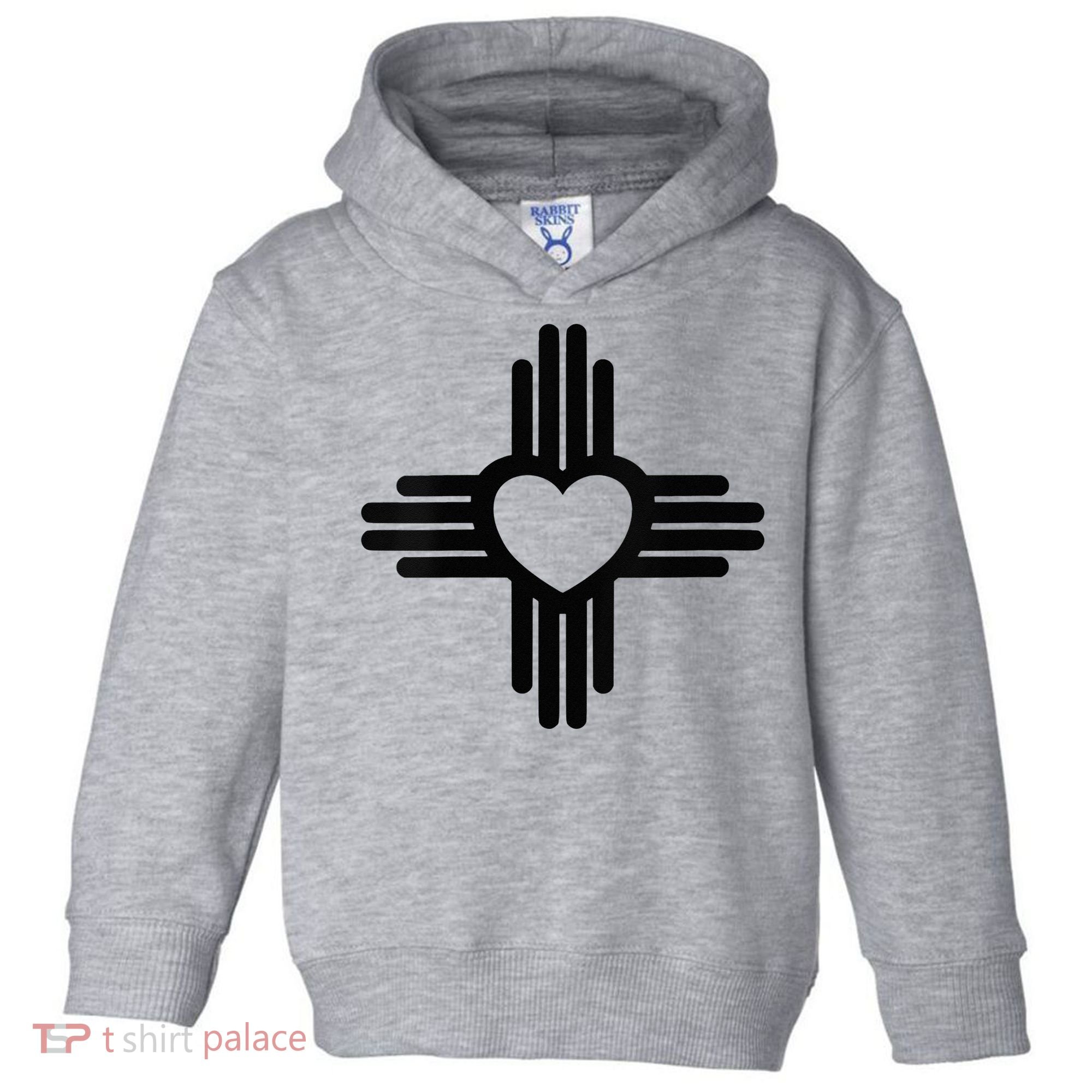 Zia Symbol Heart I Love New Mexico Toddler Hoodie