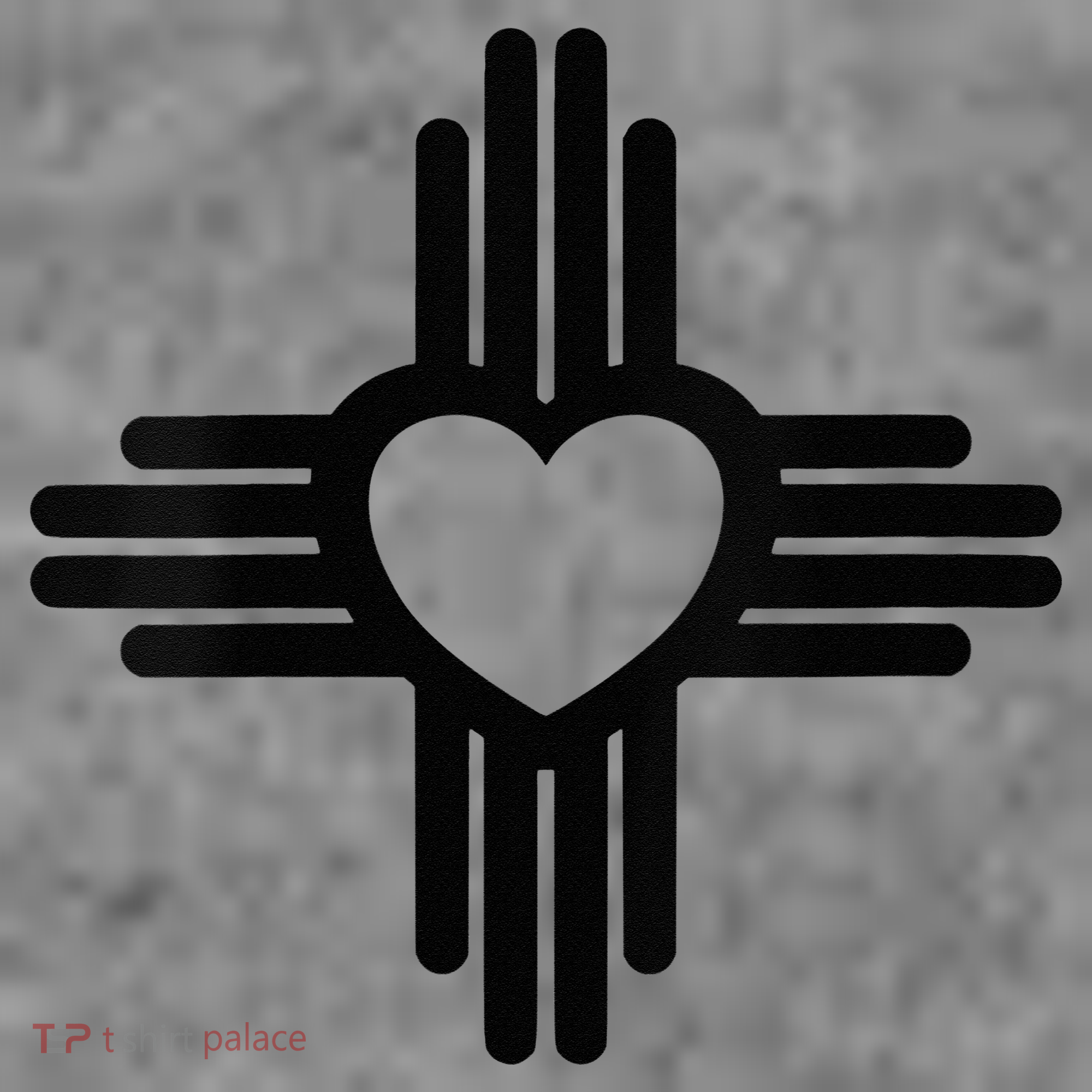 Zia Symbol Heart I Love New Mexico Toddler Hoodie