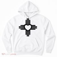 Zia Symbol Heart I Love New Mexico Hoodie thumb 0