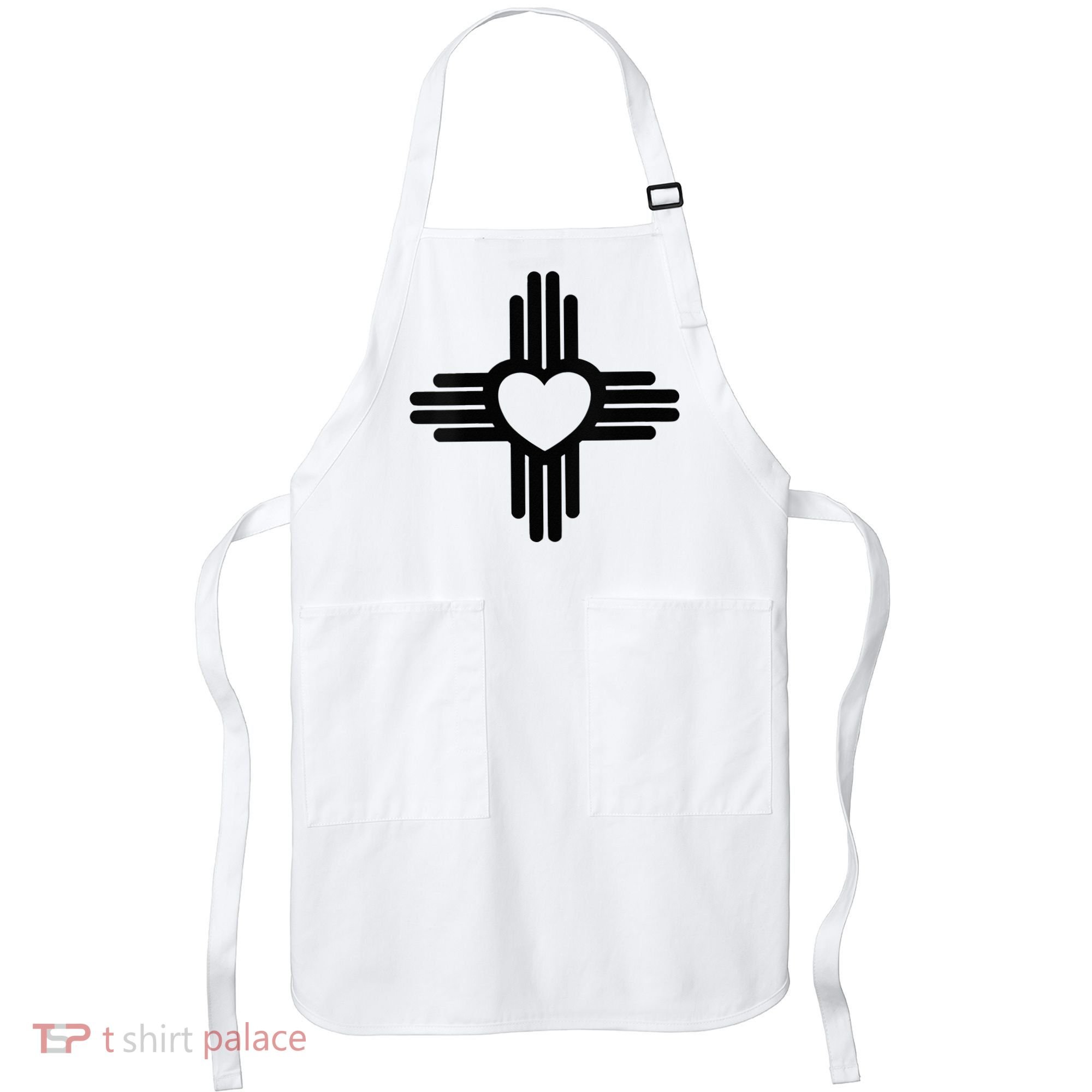 Zia Symbol Heart I Love New Mexico Apron