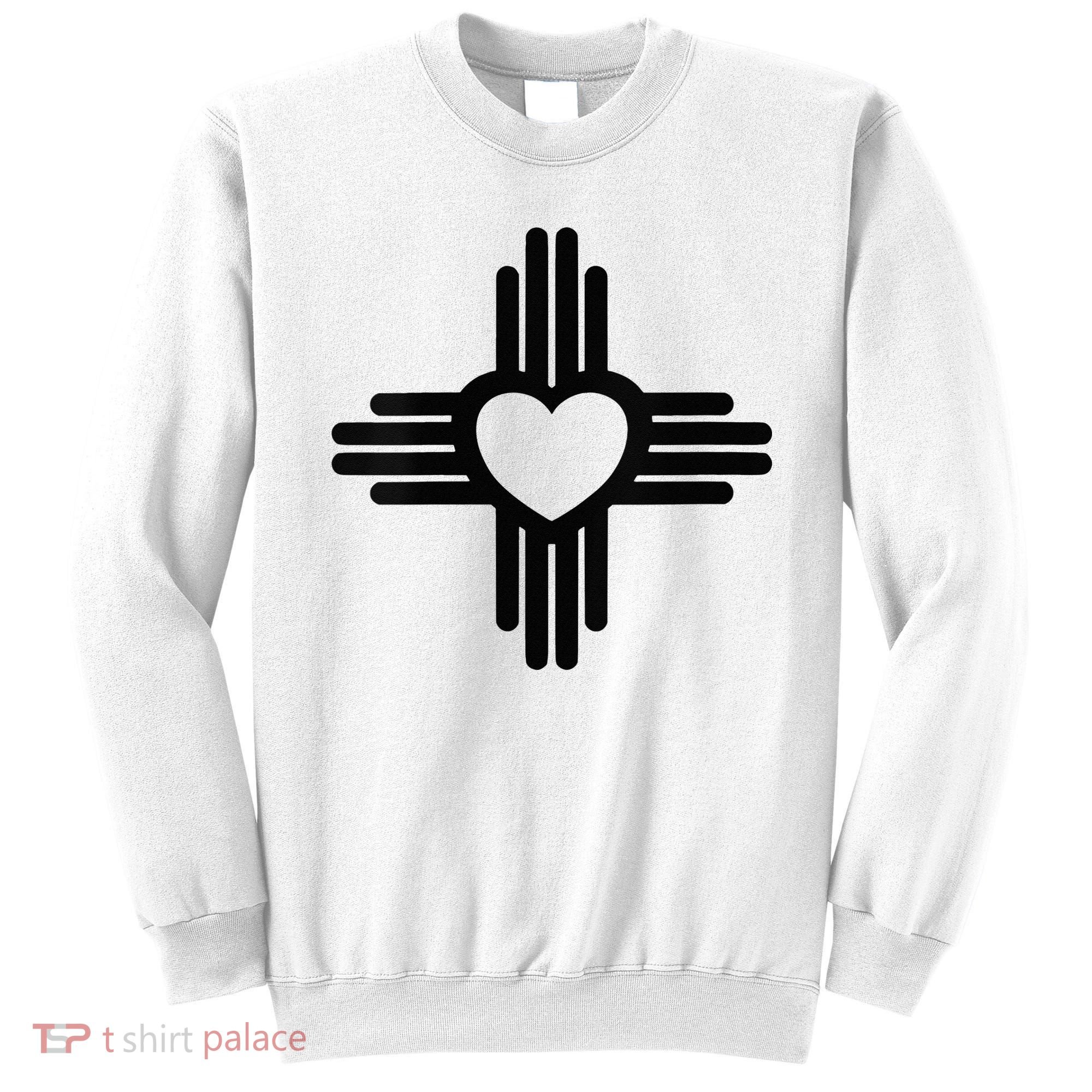 Zia Symbol Heart I Love New Mexico Sweatshirt