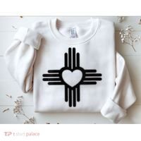 Zia Symbol Heart I Love New Mexico Sweatshirt thumb 2