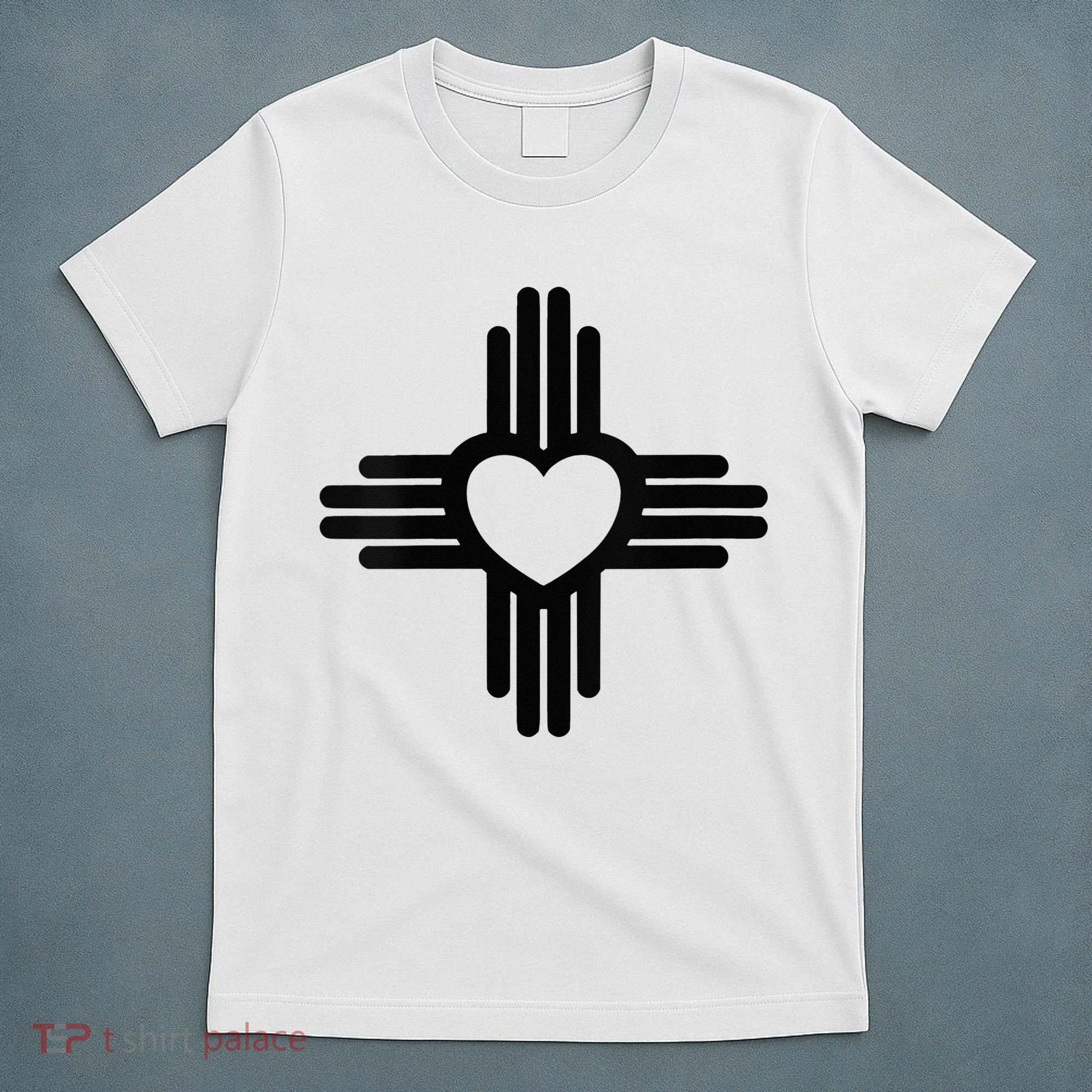 Zia Symbol Heart I Love New Mexico T-Shirt