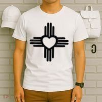 Zia Symbol Heart I Love New Mexico T-Shirt thumb 6