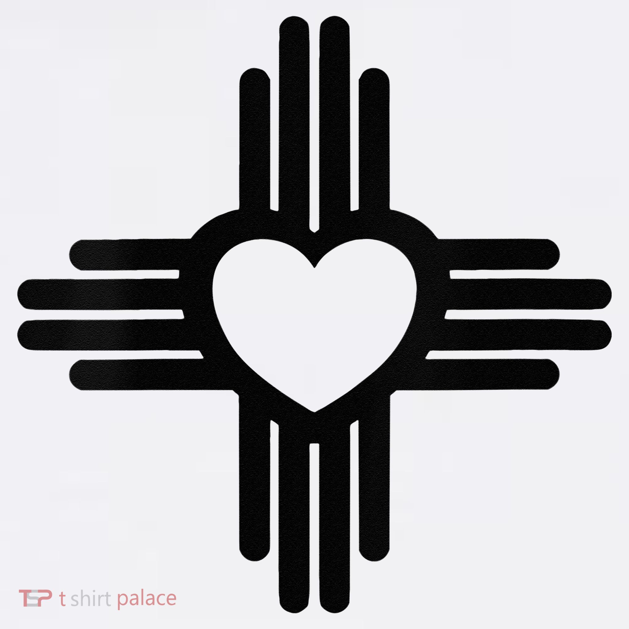 Zia Symbol Heart I Love New Mexico Mousepad