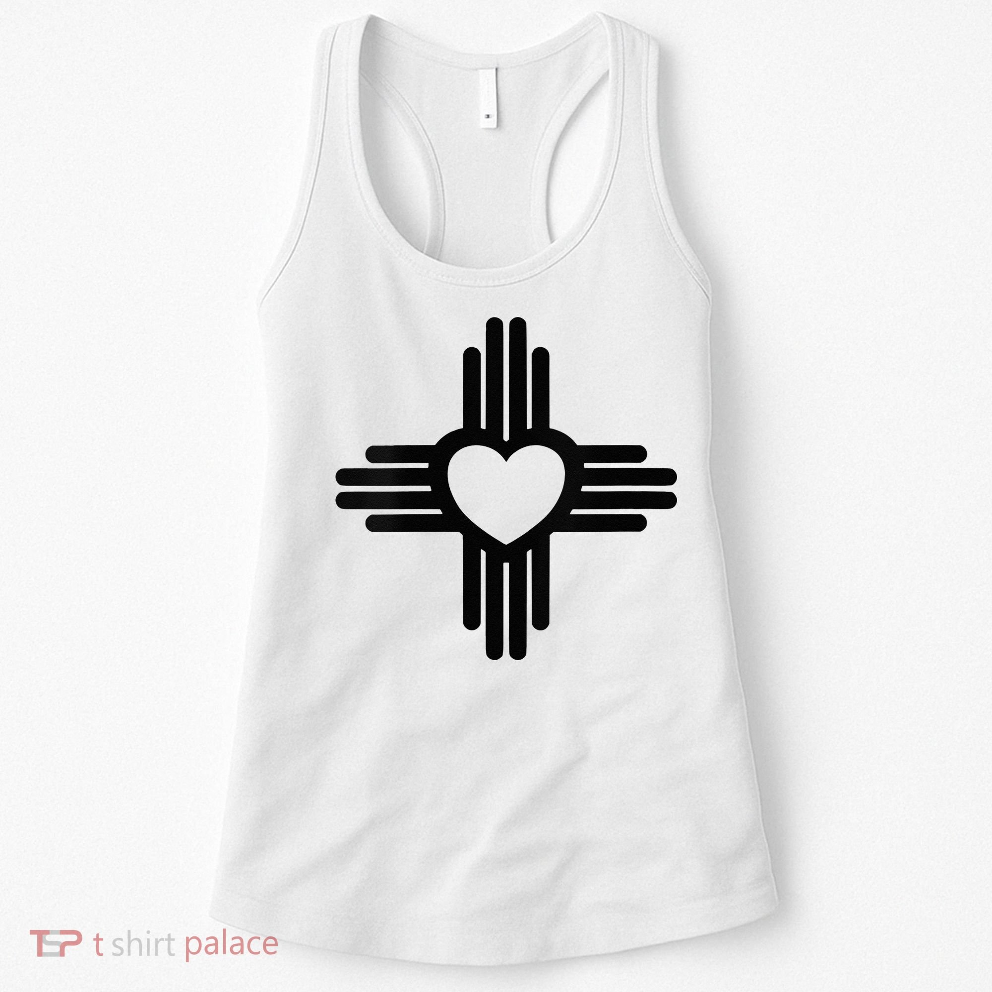 Zia Symbol Heart I Love New Mexico Women's Tank Top