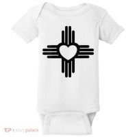 Zia Symbol Heart I Love New Mexico Baby Bodysuit thumb 0