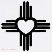 Zia Symbol Heart I Love New Mexico Baby Bodysuit thumb 2