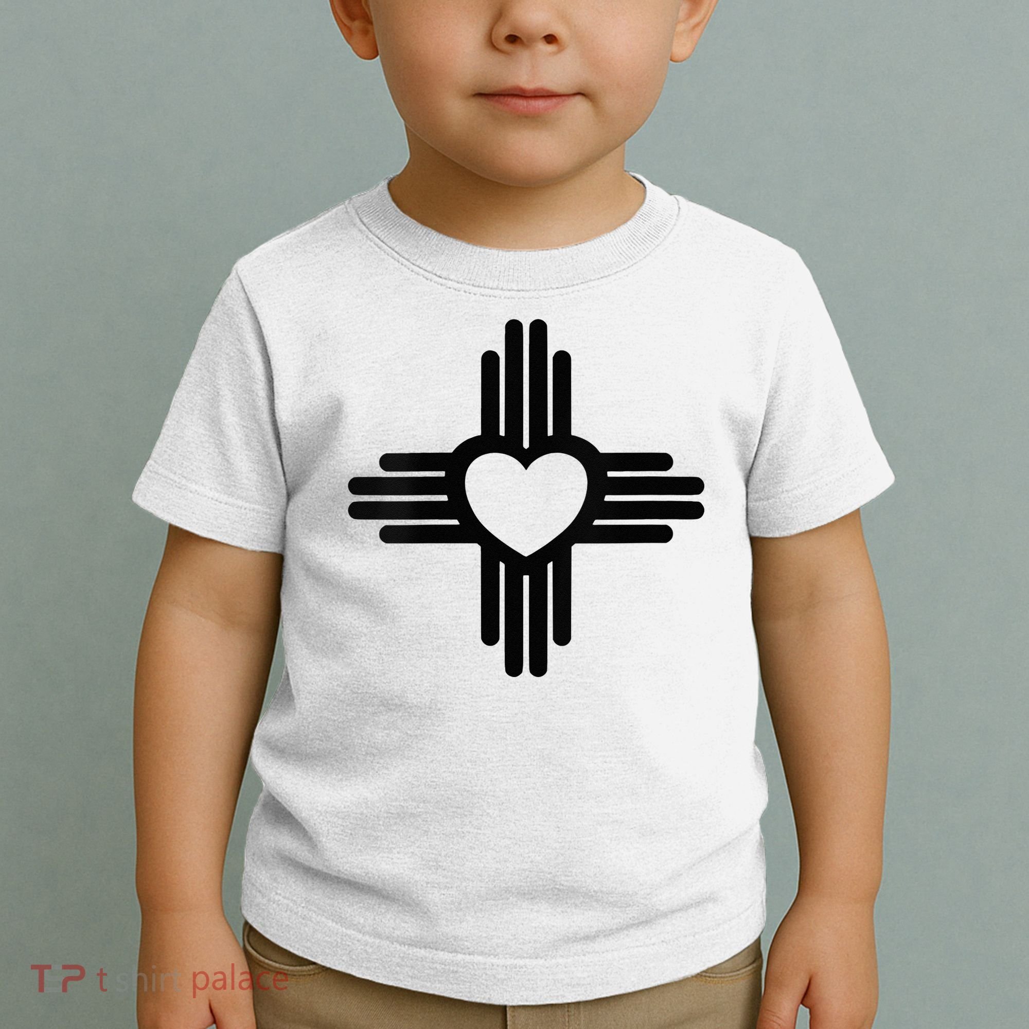 Zia Symbol Heart I Love New Mexico Toddler T-Shirt