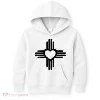 Zia Symbol Heart I Love New Mexico Kids Hoodie thumb 0