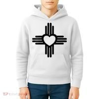 Zia Symbol Heart I Love New Mexico Kids Hoodie thumb 4