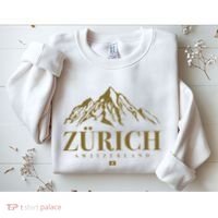 Zurich Switzerland Mountain Swiss Alps Sweatshirt thumb 2