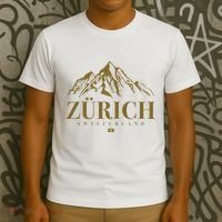 Zurich Switzerland Mountain Swiss Alps T-Shirt thumb 3