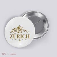 Zurich Switzerland Mountain Swiss Alps Button thumb 0