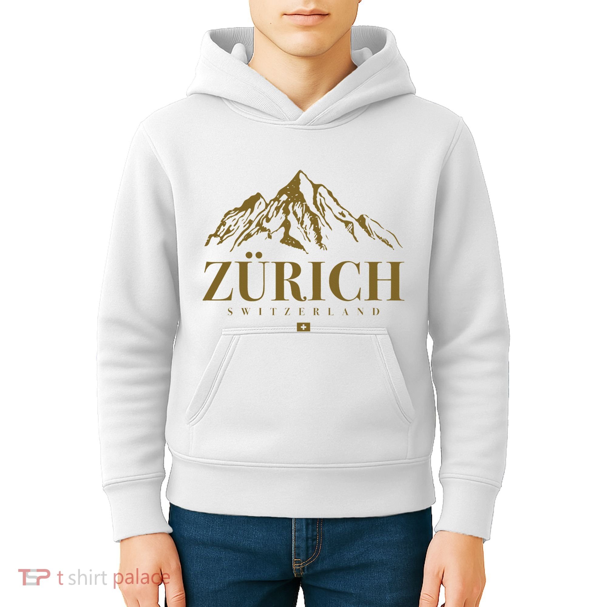 Zurich Switzerland Mountain Swiss Alps Kids Hoodie