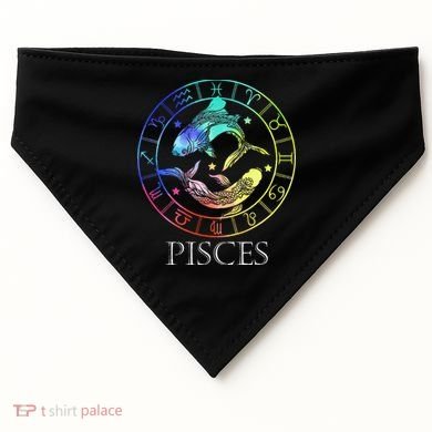 Zodiac Sign Pisces USA-Made Doggie Bandana