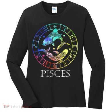 Zodiac Sign Pisces Women's Long Sleeve Shirt