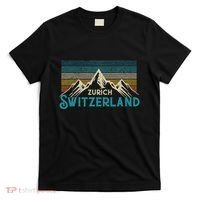 Zurich Switzerland Swiss Vintage Mountains Souvenir Gift T-Shirt thumb 0