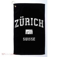 Zurich Switzerland Suisse Golf Towel thumb 0