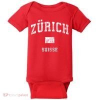 Zurich Switzerland Suisse Baby Bodysuit thumb 0