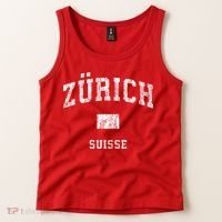 Zurich Switzerland Suisse Tank Top thumb 2
