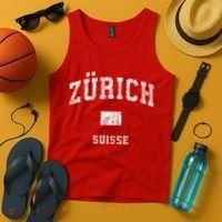 Zurich Switzerland Suisse Tank Top thumb 4