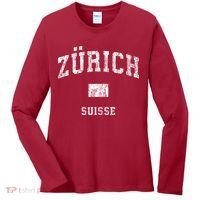 Zurich Switzerland Suisse Women's Long Sleeve Shirt thumb 0