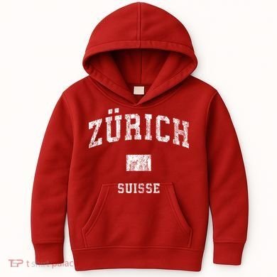 Zurich Switzerland Suisse Kids Hoodie