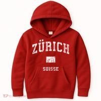 Zurich Switzerland Suisse Kids Hoodie thumb 0