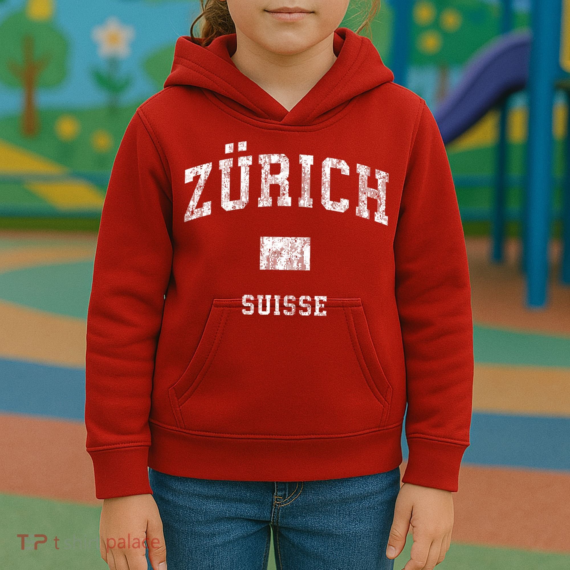 Zurich Switzerland Suisse Kids Hoodie