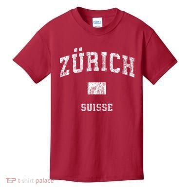 Zurich Switzerland Suisse Kids T-Shirt