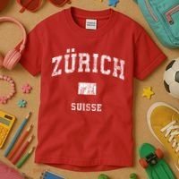 Zurich Switzerland Suisse Kids T-Shirt thumb 3
