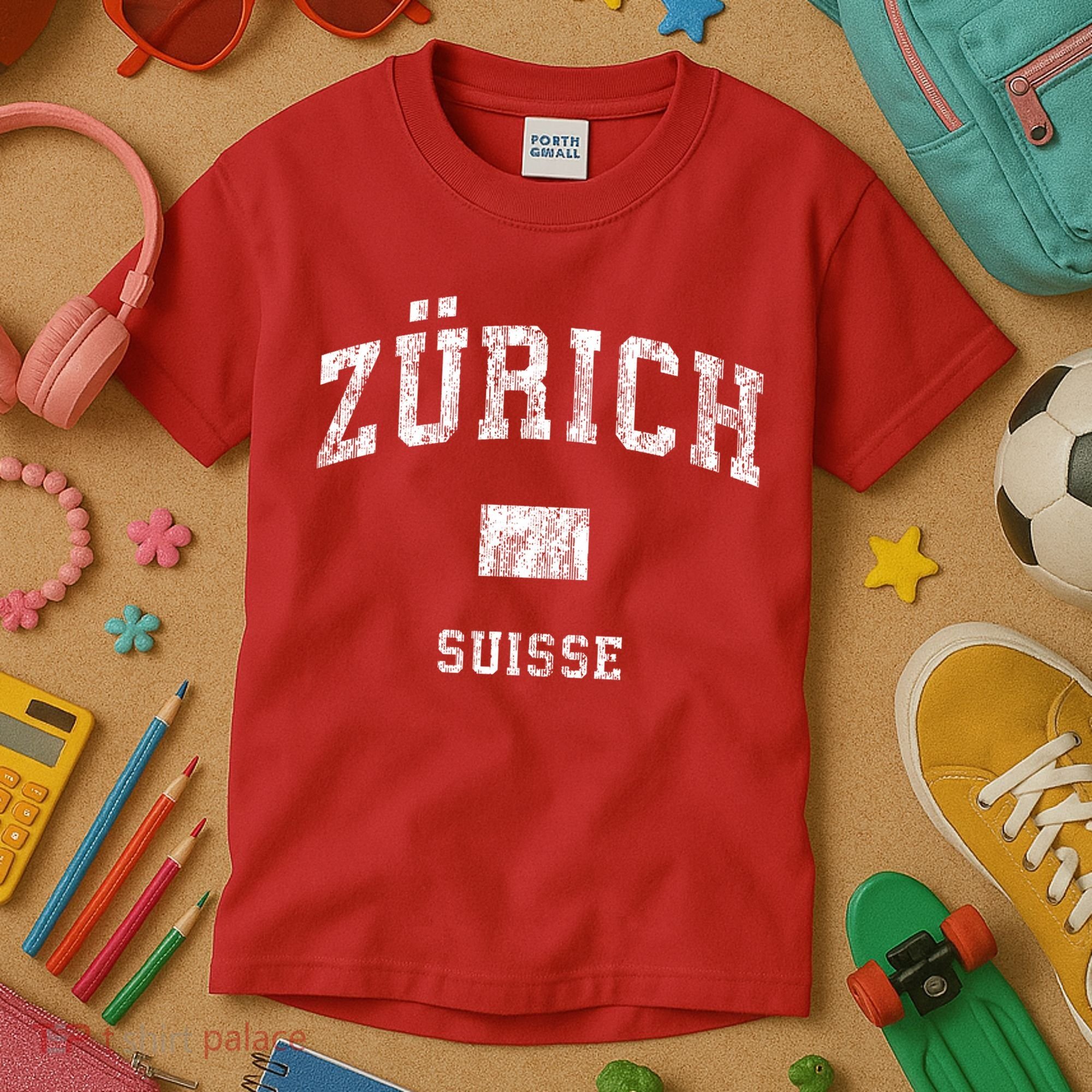 Zurich Switzerland Suisse Kids T-Shirt