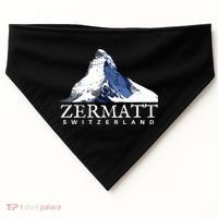 Zermatt Switzerland Swiss Alps Mountain USA-Made Doggie Bandana thumb 0