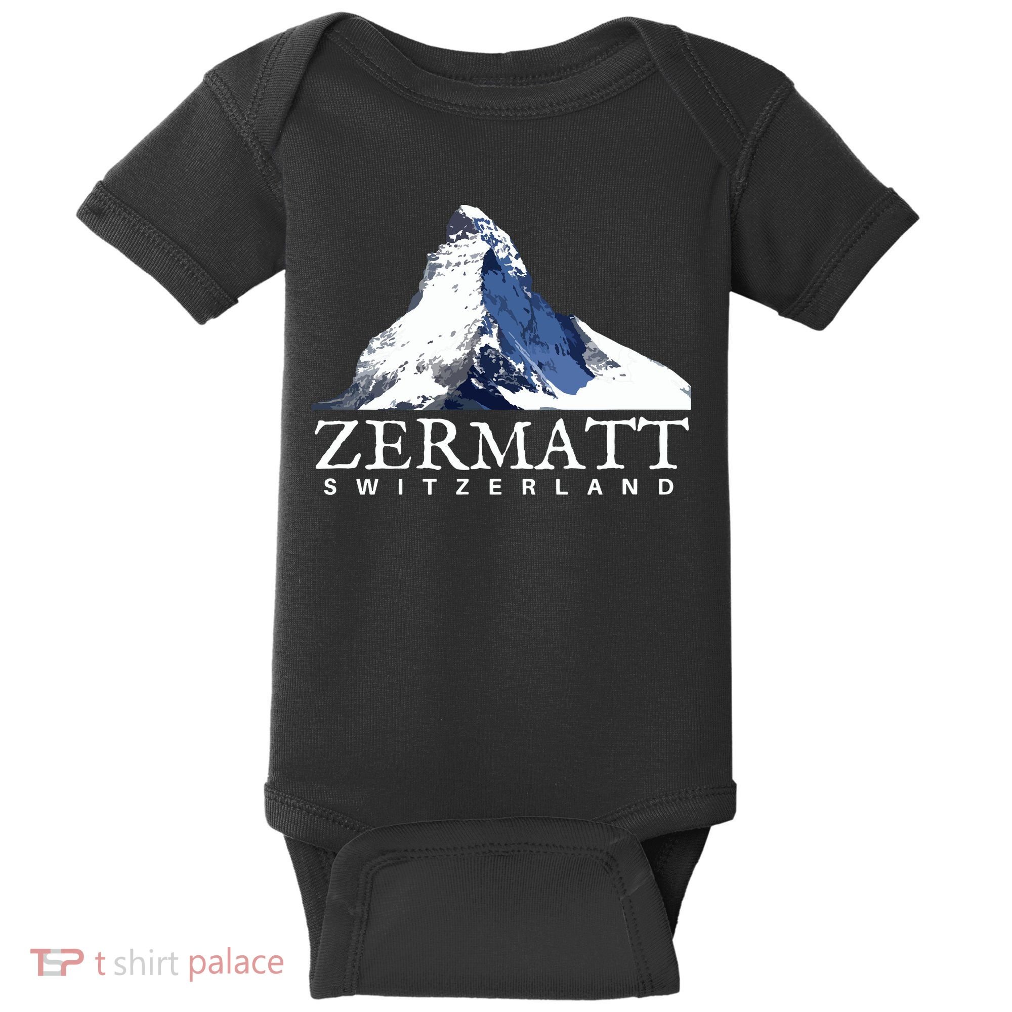 Zermatt Switzerland Swiss Alps Mountain Baby Bodysuit