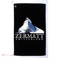 Zermatt Switzerland Swiss Alps Mountain Golf Towel thumb 0