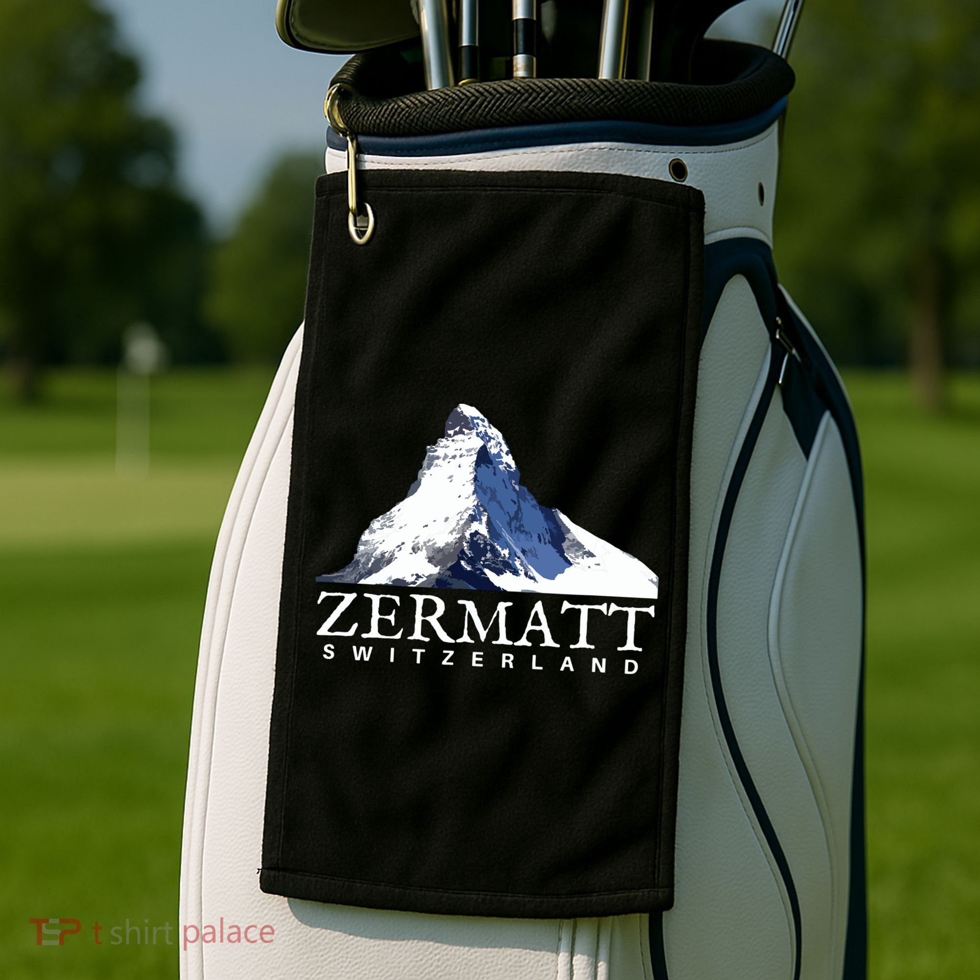 Zermatt Switzerland Swiss Alps Mountain Golf Towel