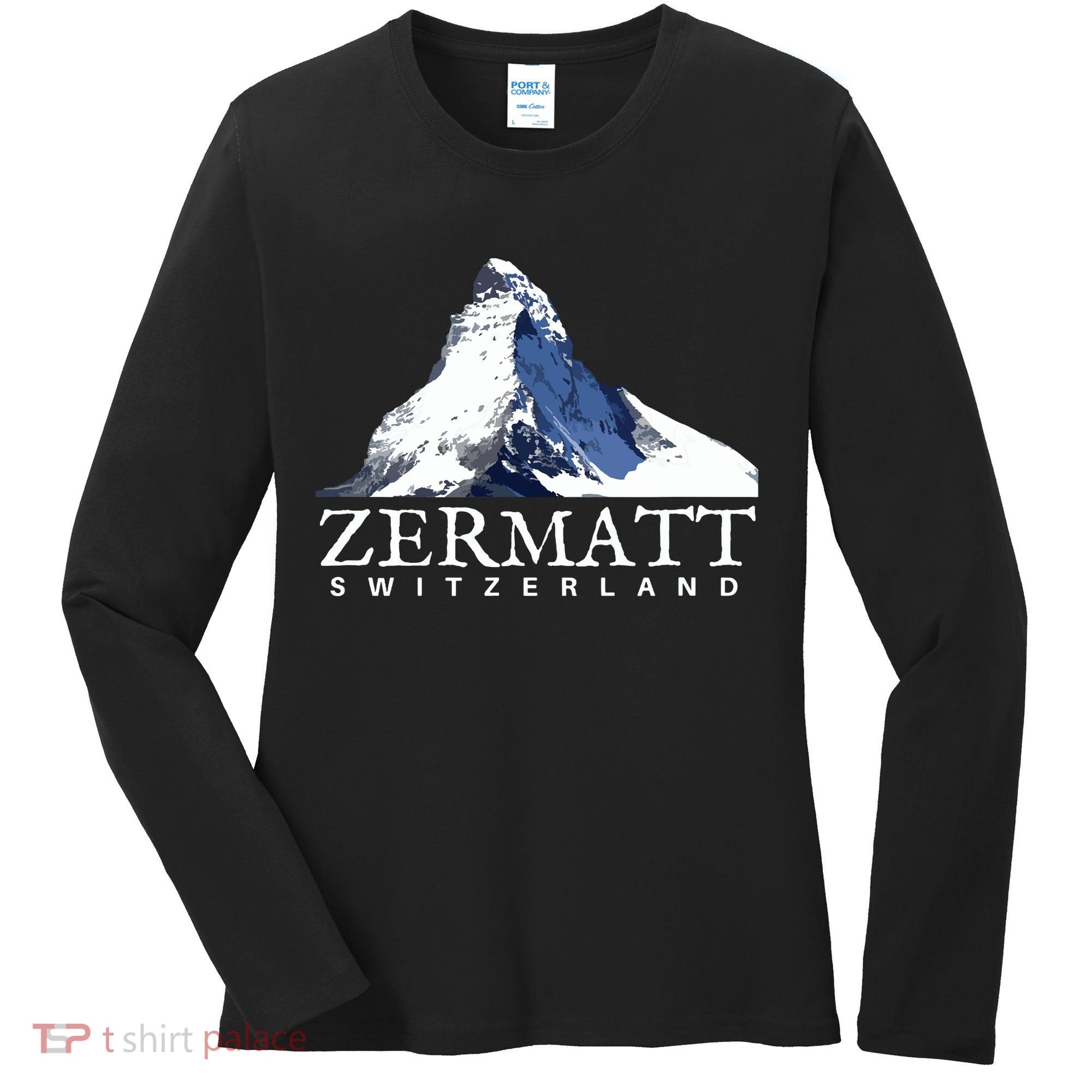 Zermatt Switzerland Swiss Alps Mountain Women's Long Sleeve Shirt