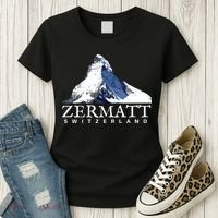 Zermatt Switzerland Swiss Alps Mountain Women's T-Shirt thumb 3