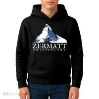 Zermatt Switzerland Swiss Alps Mountain Kids Hoodie thumb 4