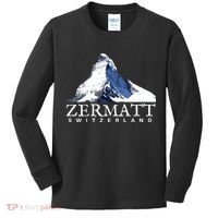 Zermatt Switzerland Swiss Alps Mountain Kids Long Sleeve Shirt thumb 0