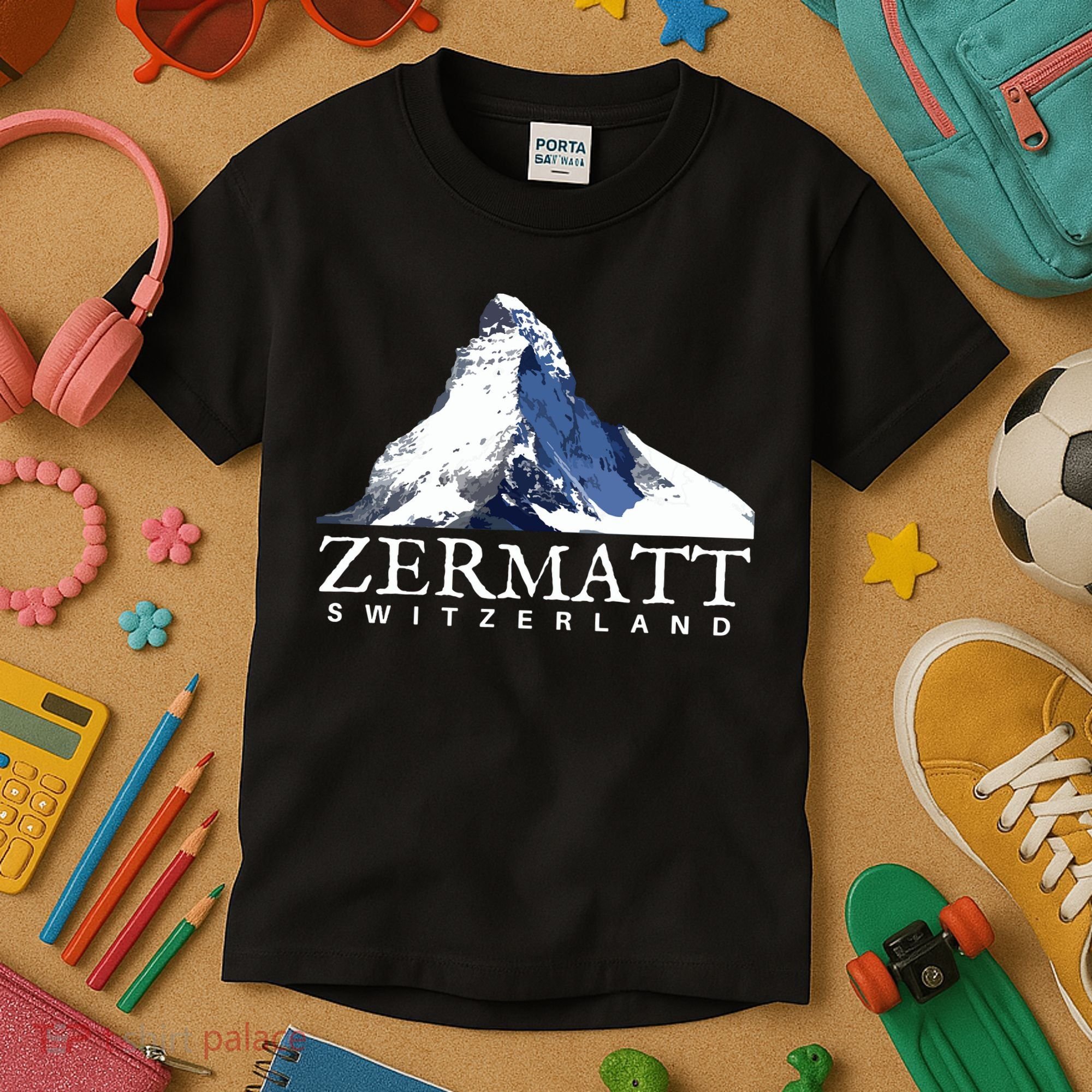 Zermatt Switzerland Swiss Alps Mountain Kids T-Shirt