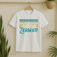 Zermatt Switzerland Swiss Vintage Mountains Souvenir Gift T-Shirt thumb 2