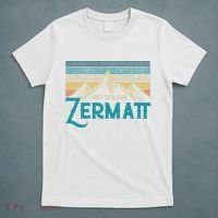 Zermatt Switzerland Swiss Vintage Mountains Souvenir Gift T-Shirt thumb 5