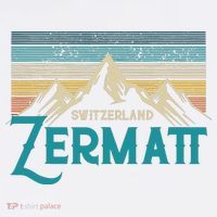 Zermatt Switzerland Swiss Vintage Mountains Souvenir Gift T-Shirt thumb 7
